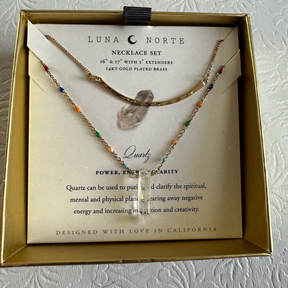 Luna Norte Quartz Necklace Set